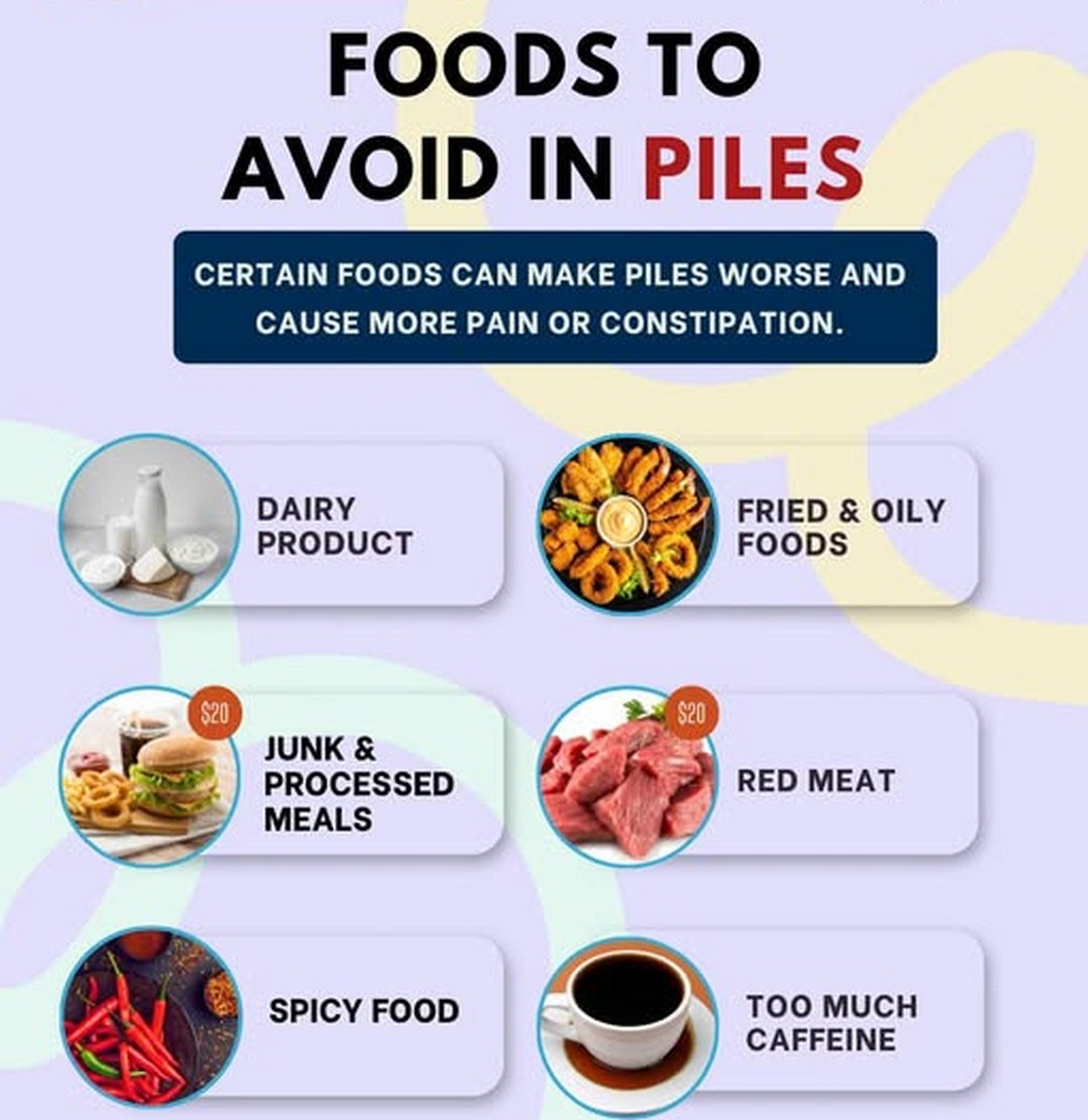 Foods to avoid in Piles