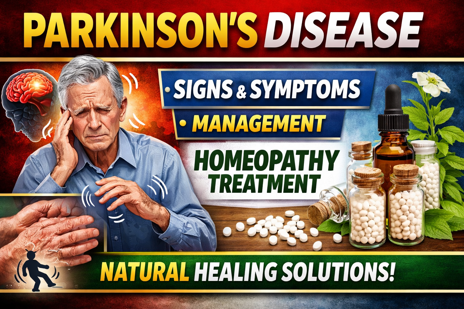Parkinson’s Disease: Signs, Symptoms, Management, and Homeopathic Treatment